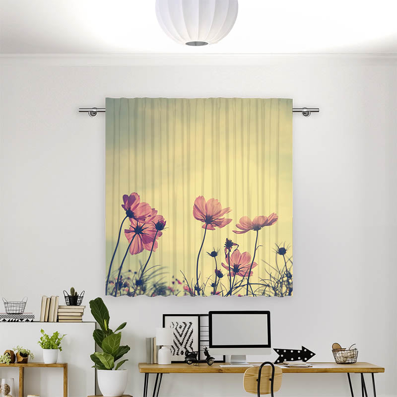 Vorhang Motiv Vintage Blumen