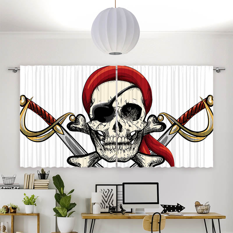 Vorhang Motiv "Totenkopf"