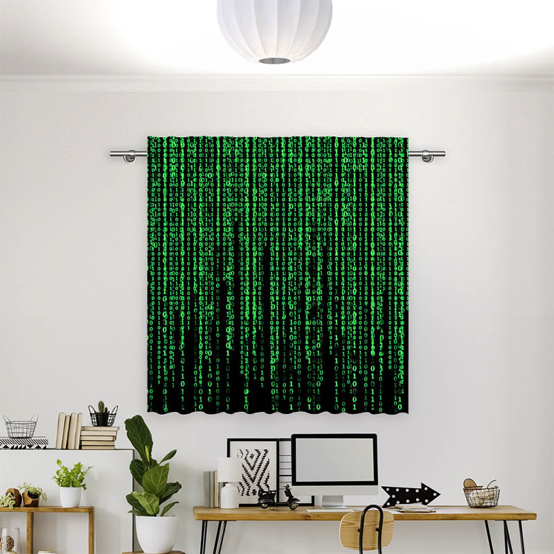 Vorhang Motiv Matrix Code