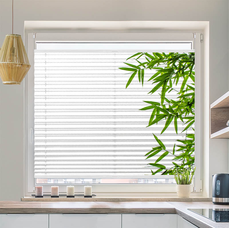 Wabenplissee Motiv Bambusblaetter Freigestellt