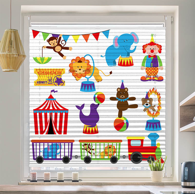 Wabenplissee Motiv "Zirkus"