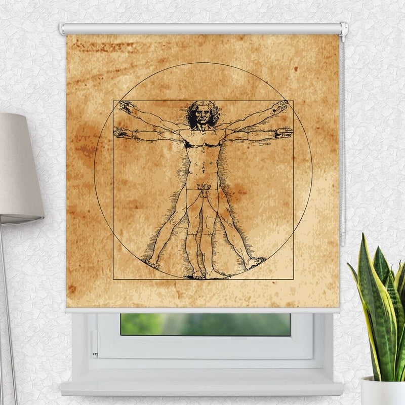 Fotorollo 'Vintage Vitruvian Man' - La-Melle
