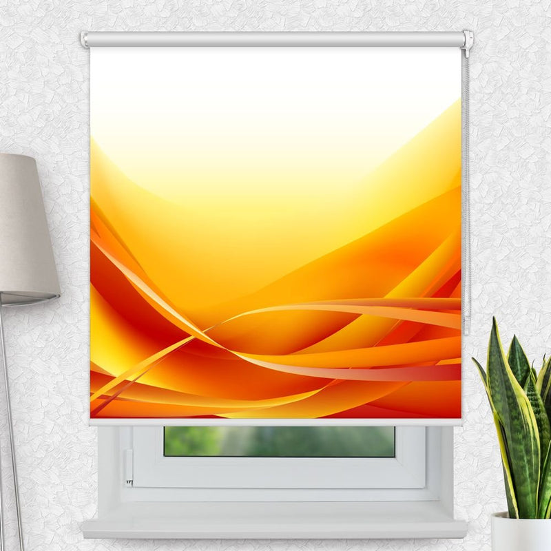 Fotorollo 'Abstrakte Wellen Orange' - La-Melle