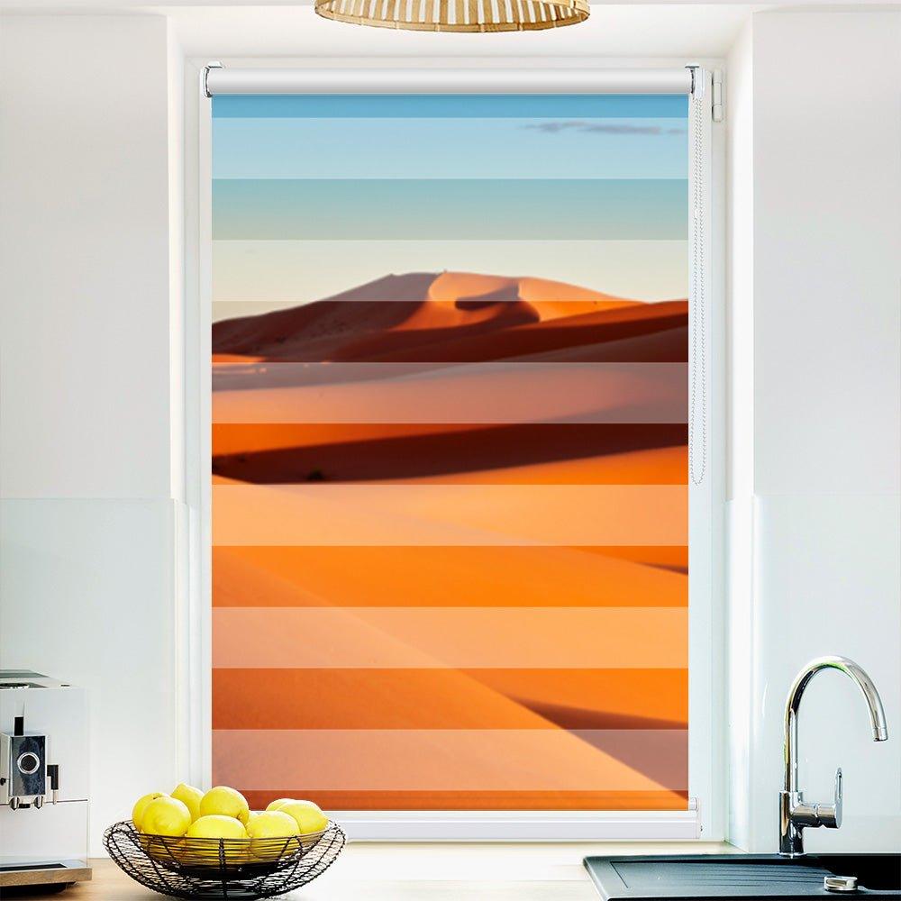 Klemmfix Doppelrollo Motiv "Wüste Sahara"