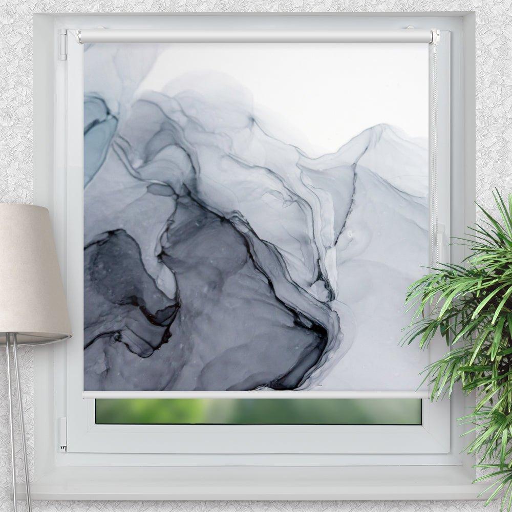 Rollo Motiv "Fluid Öl Malerei" - ohne bohren - Klemmrollo bis 150 cm Breite - Klemmfix mit Fotodruck - blickdicht - La-Melle