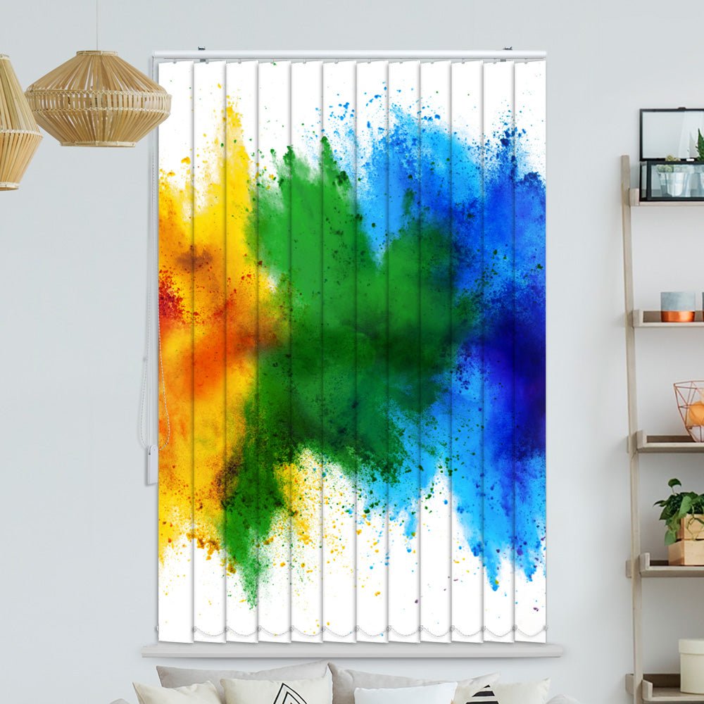 Lamellenvorhang Motiv "Farbkleckse"