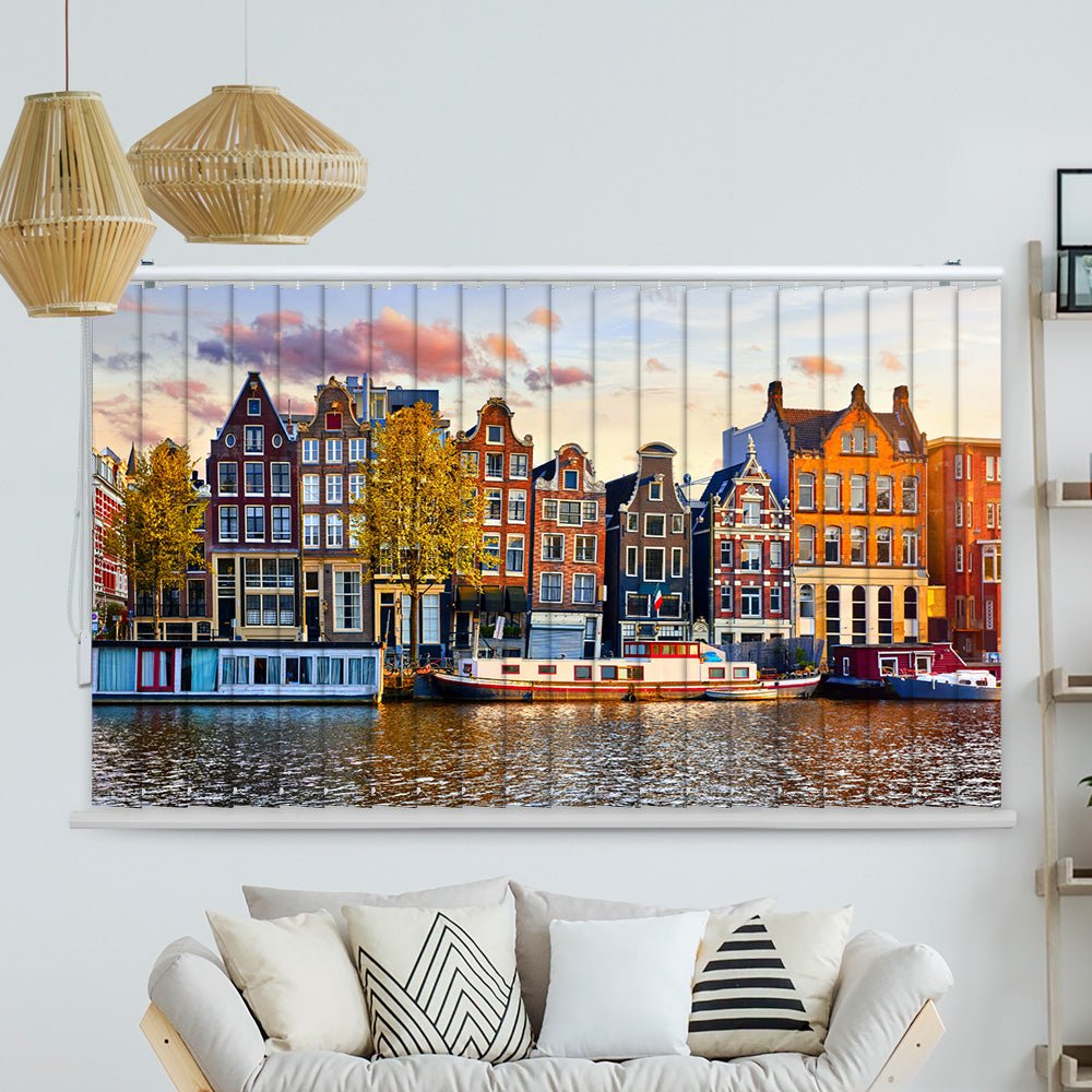 Lamellenvorhang Motiv "Amsterdam Skyline"