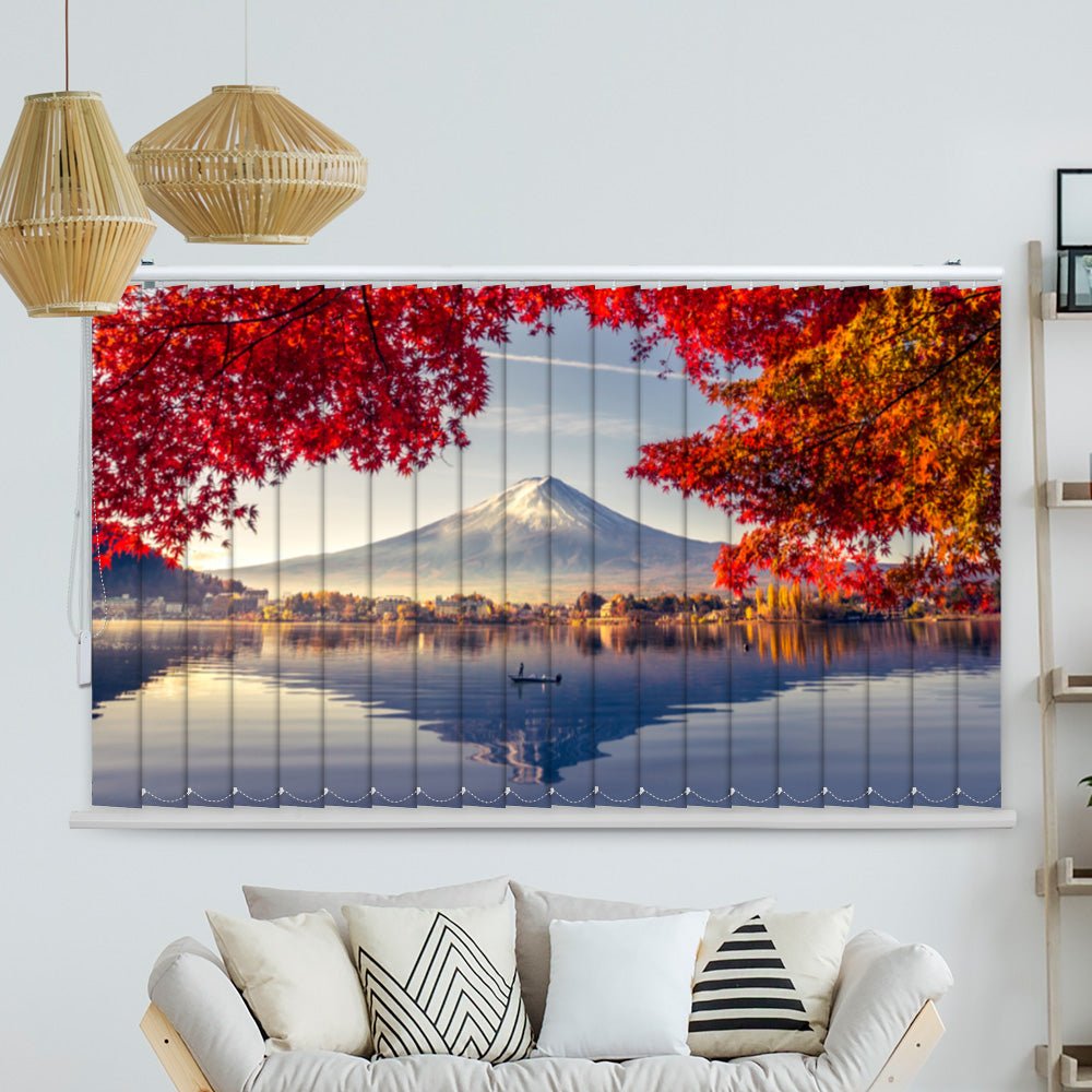 Lamellenvorhang Motiv "Fujiyama Herbst"
