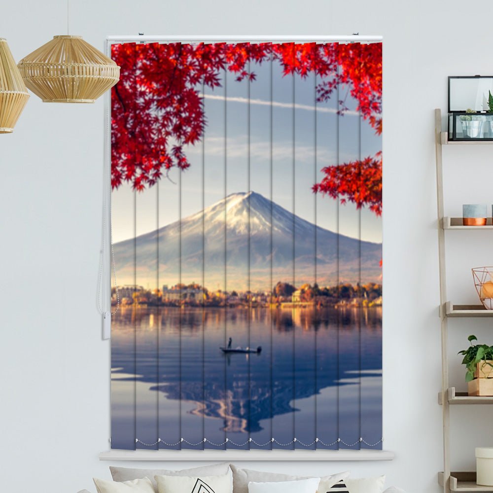 Lamellenvorhang Motiv "Fujiyama Herbst"