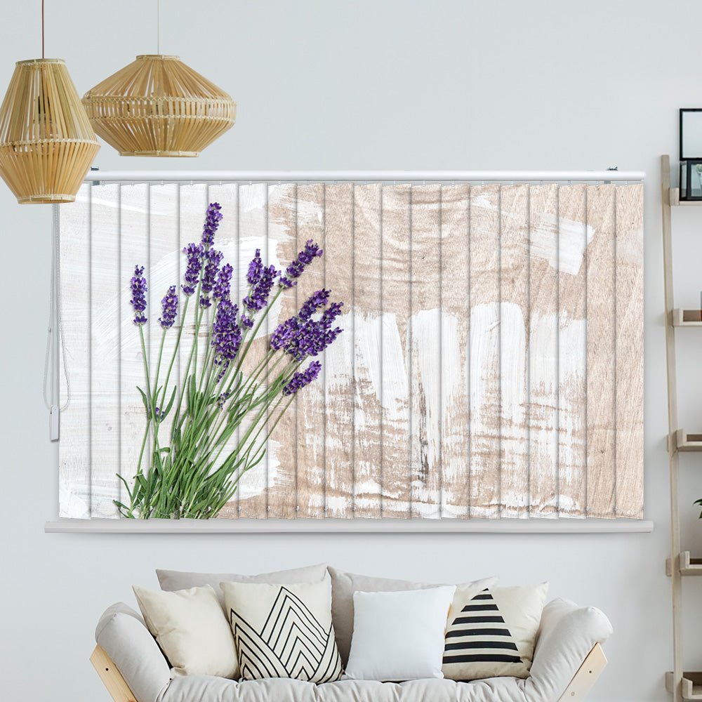 Lamellenvorhang Motiv "Lavendel vintage"