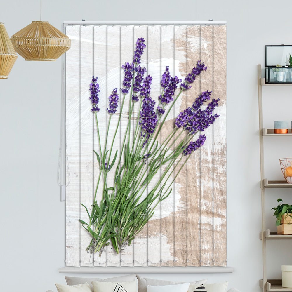 Lamellenvorhang Motiv "Lavendel vintage"