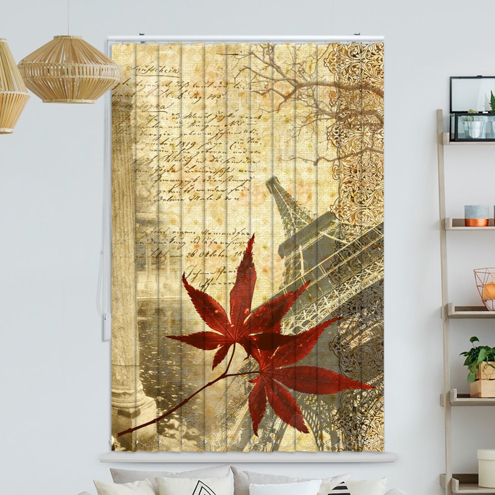 Lamellenvorhang Motiv "Paris sepia"