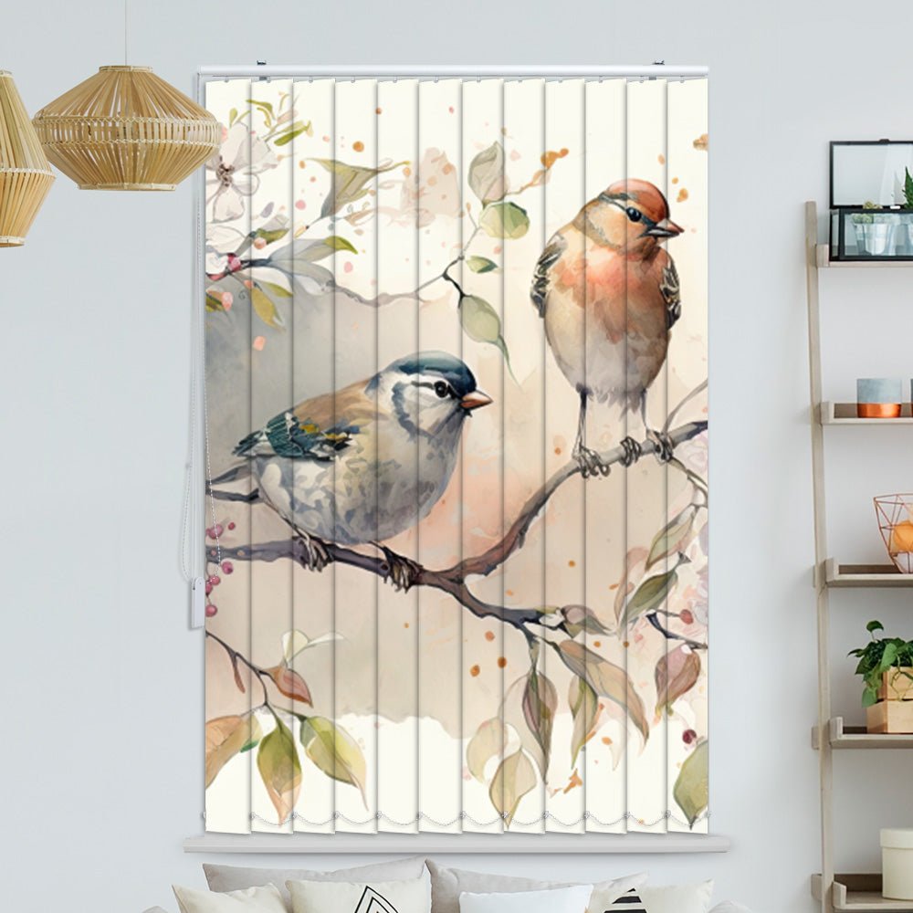 Lamellenvorhang Motiv "Schmetterlinge Silhouette Grafik"