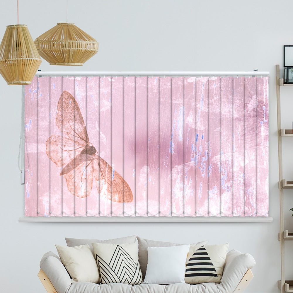 Lamellenvorhang Motiv "Schmetterling Grunge"