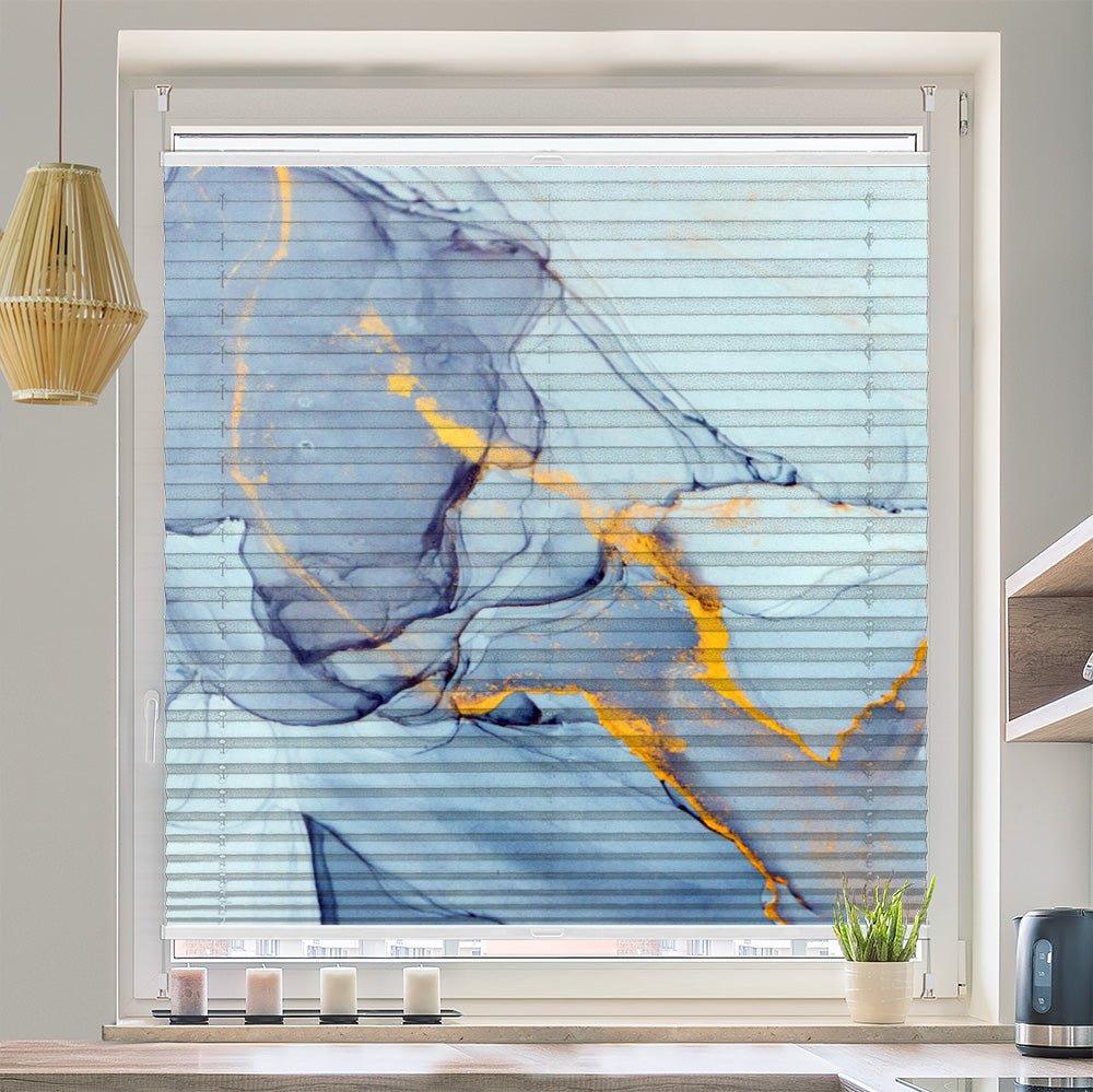 Plissee Motiv "Fluid Marmor"