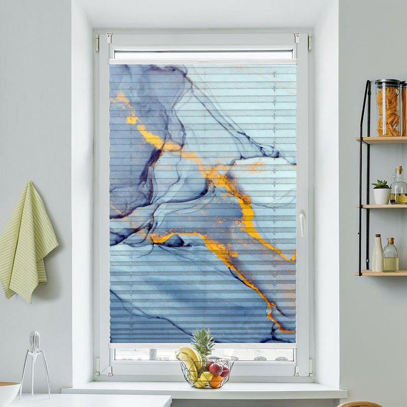 Plissee Motiv "Fluid Marmor"