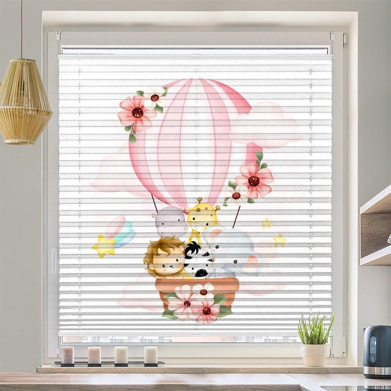 Plissee Motiv "Afrika Tiere Heissluftballon"