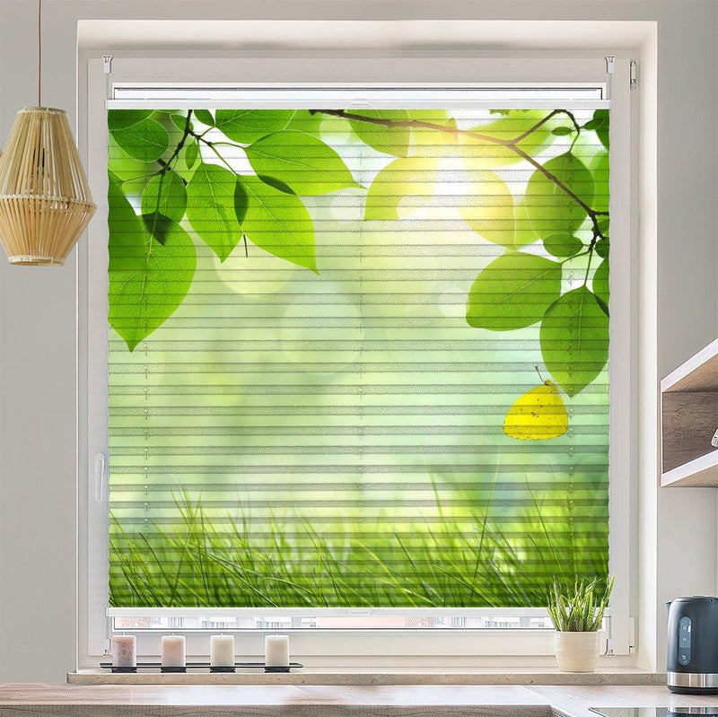 Plissee Motiv "Schmetterling Blätter" - La-Melle