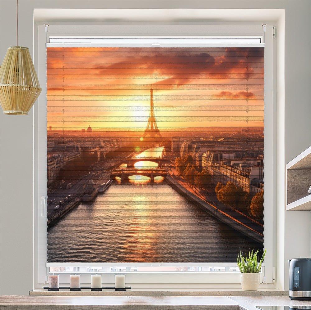 Plissee Motiv "Eifelturm Seine"