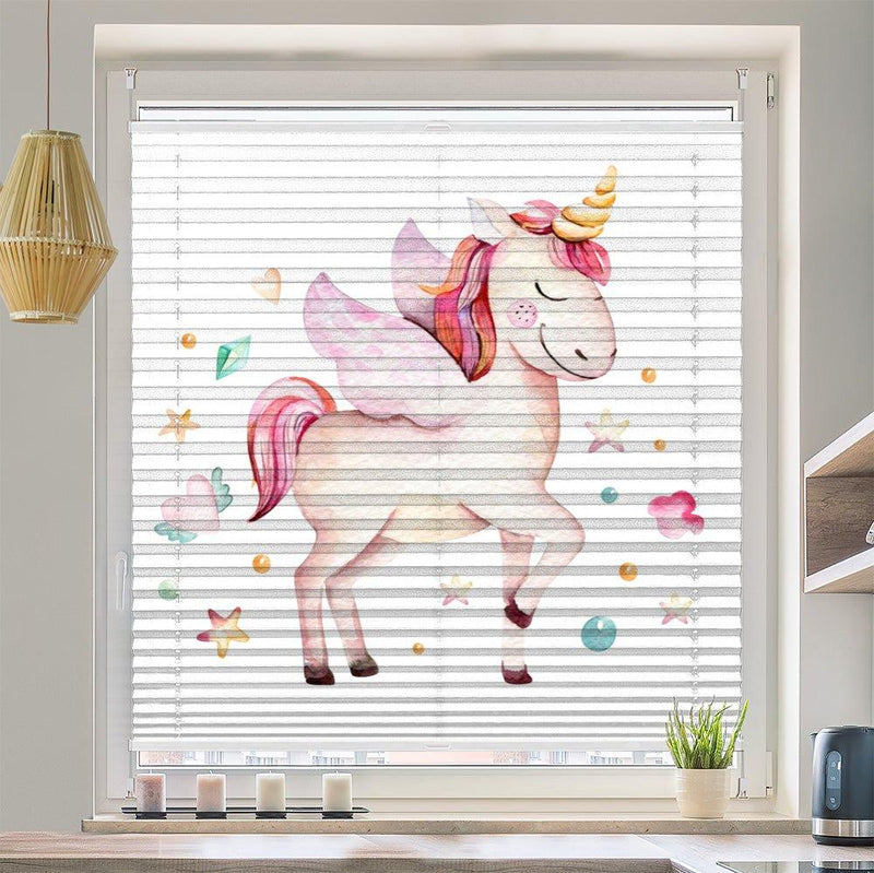 Plissee Motiv "Einhorn Fabelwesen"