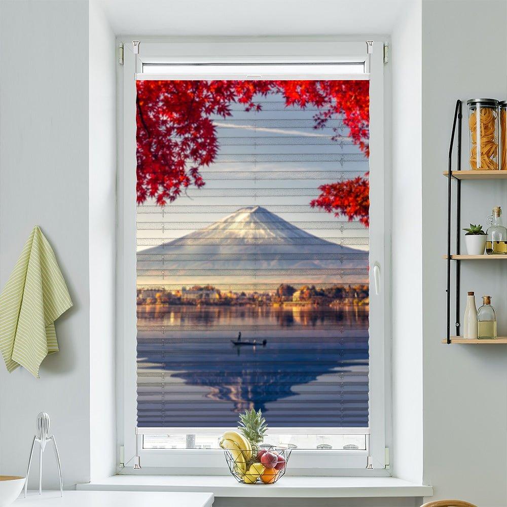 Plissee Motiv "Fujiyama Japan Herbst"