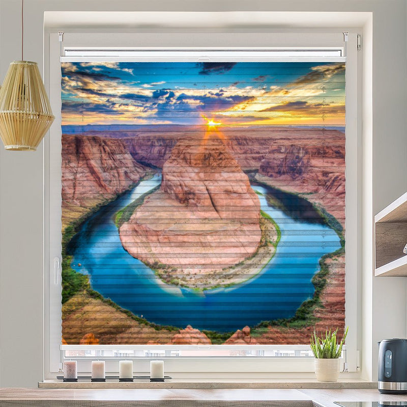 Wabenplissee Motiv "Horseshoe arizona" - La-Melle