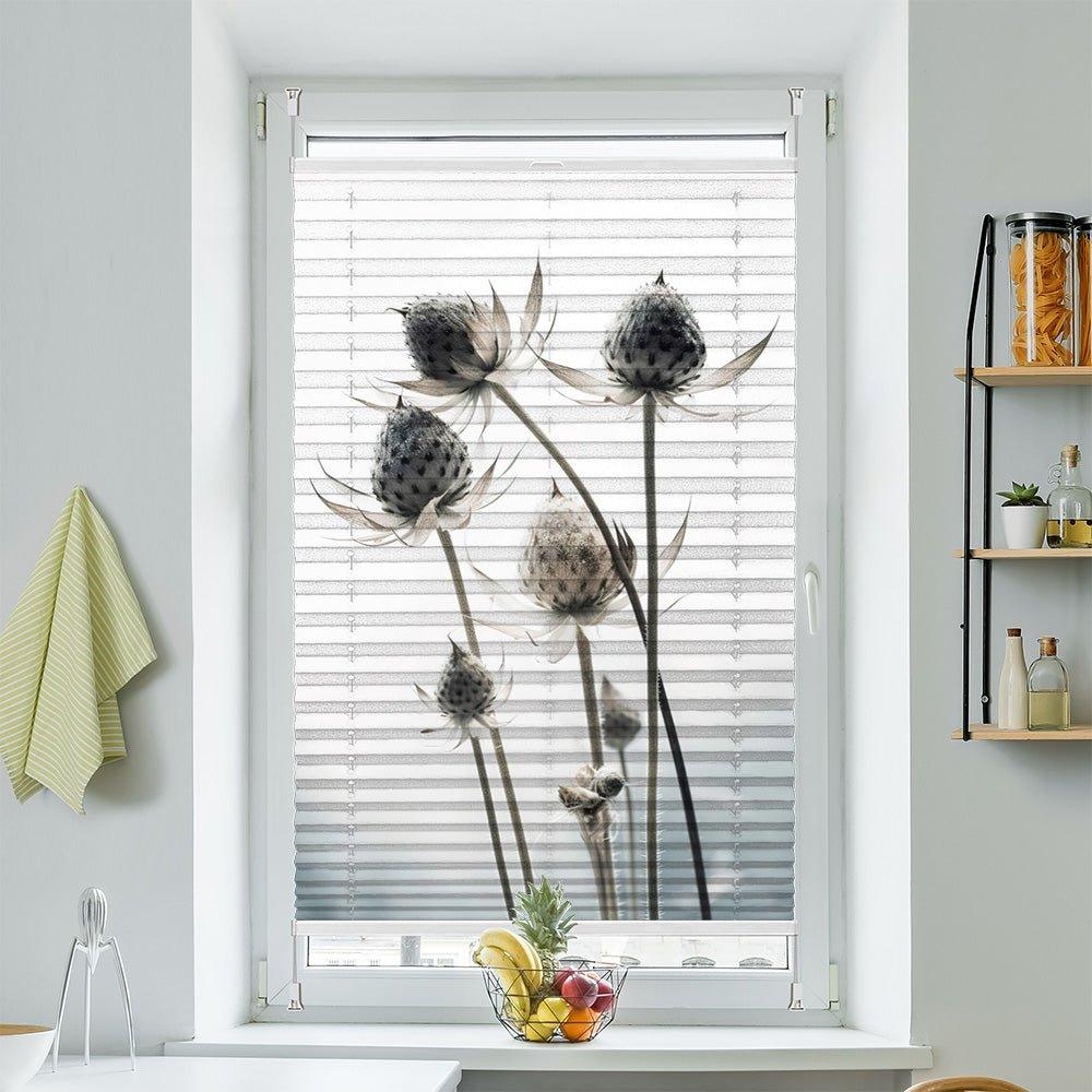 Plissee Motiv "Trockenblume" - La-Melle