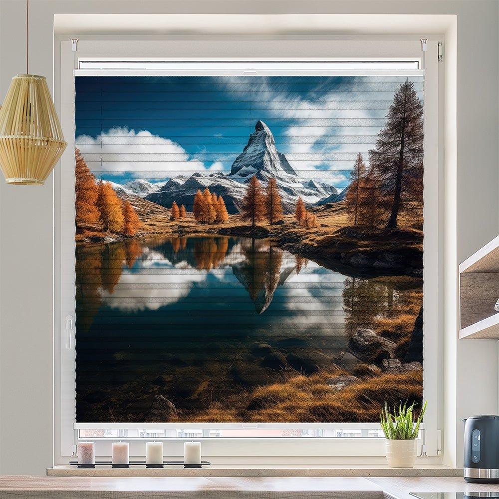 Plissee Motiv "Matterhorn See Gipfel" - La-Melle