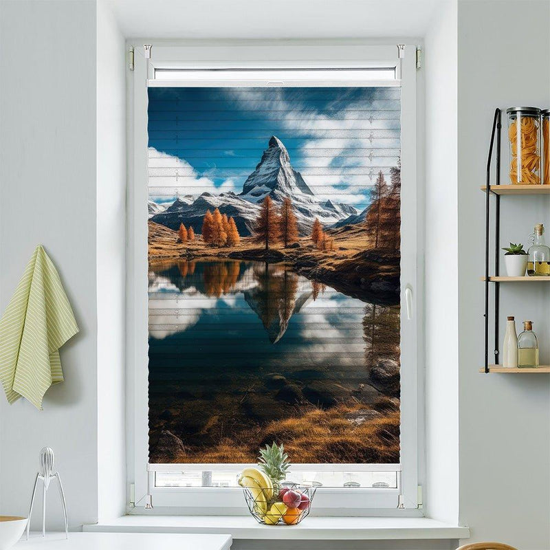 Plissee Motiv "Matterhorn See Gipfel" - La-Melle