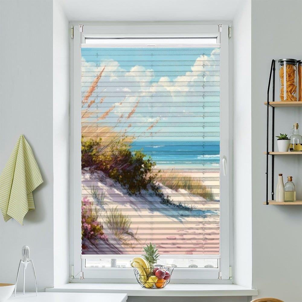 Plissee Motiv "Ostsee Düne Aquarell" - La-Melle