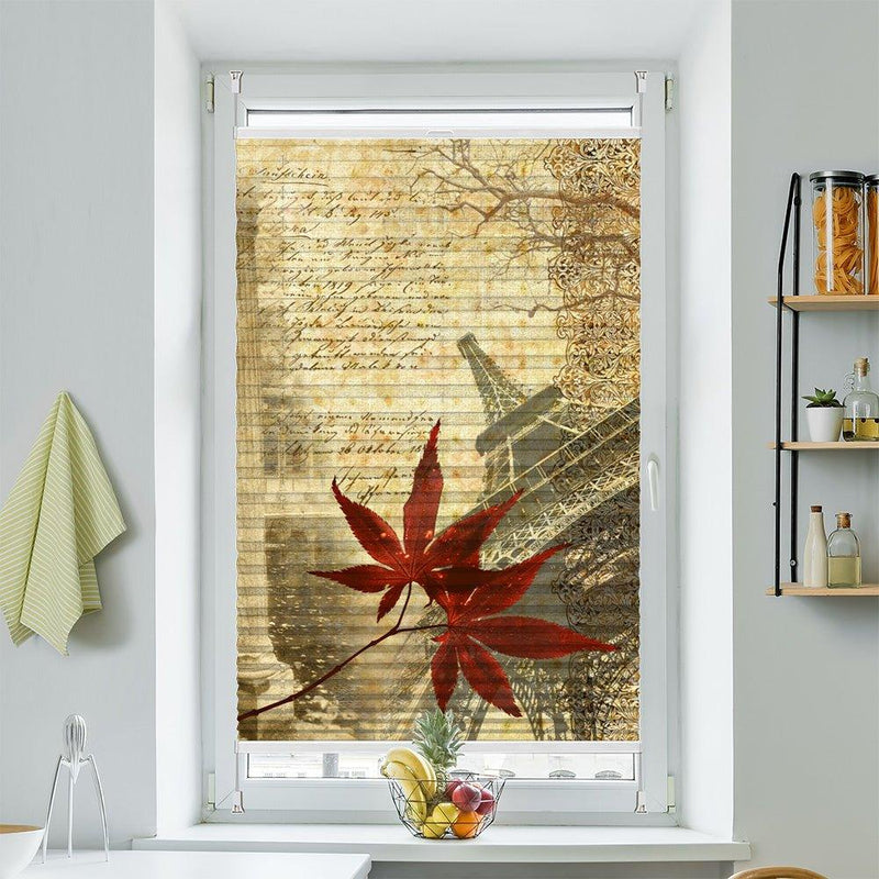 Plissee Motiv "Paris sepia" - La-Melle