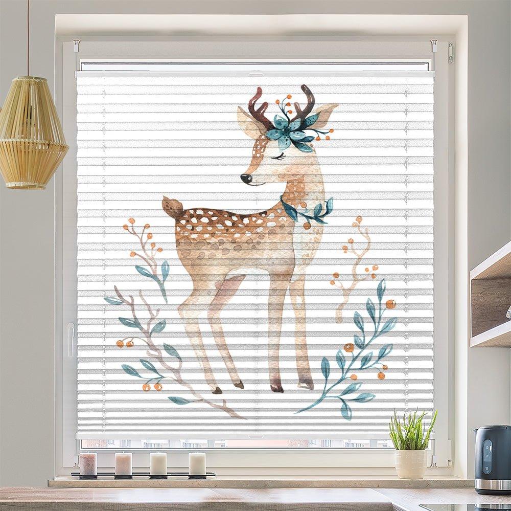 Wabenplissee Motiv "Reh Gemalt Kindermotiv" - La-Melle