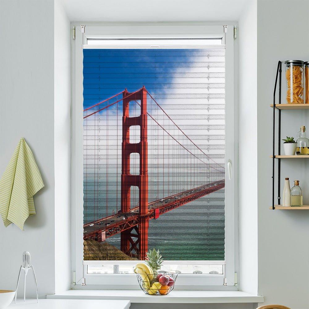 Plissee Motiv "San Bridge"