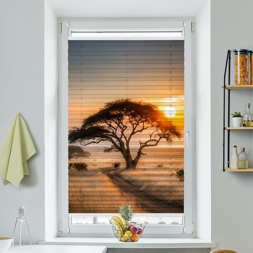 Plissee Motiv "Afrika Savanne Wüste"