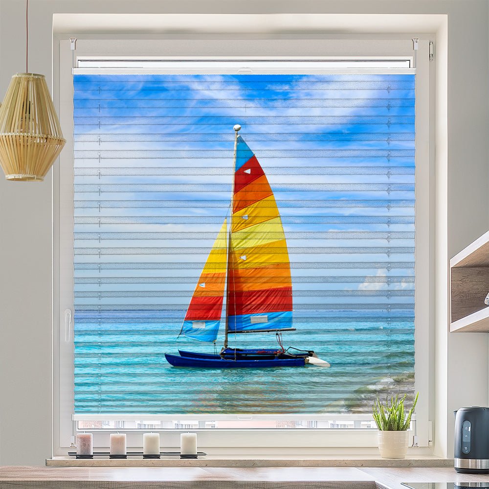 Wabenplissee Motiv "Florida Küste" - La-Melle