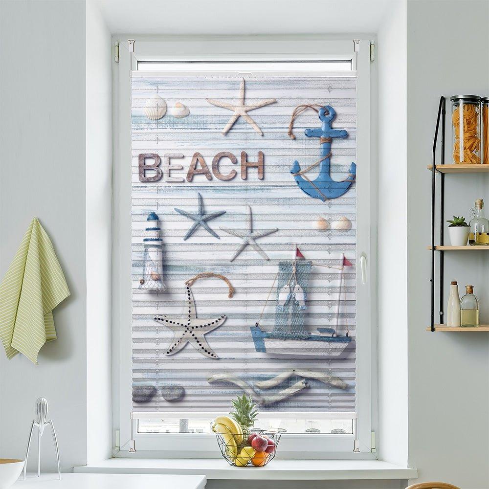 Plissee Motiv "Deko maritim"