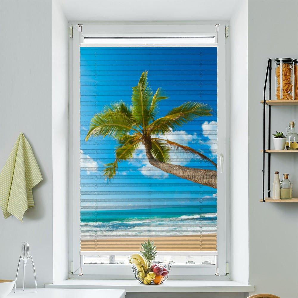 Plissee Motiv"Palmen Südsee" - La-Melle