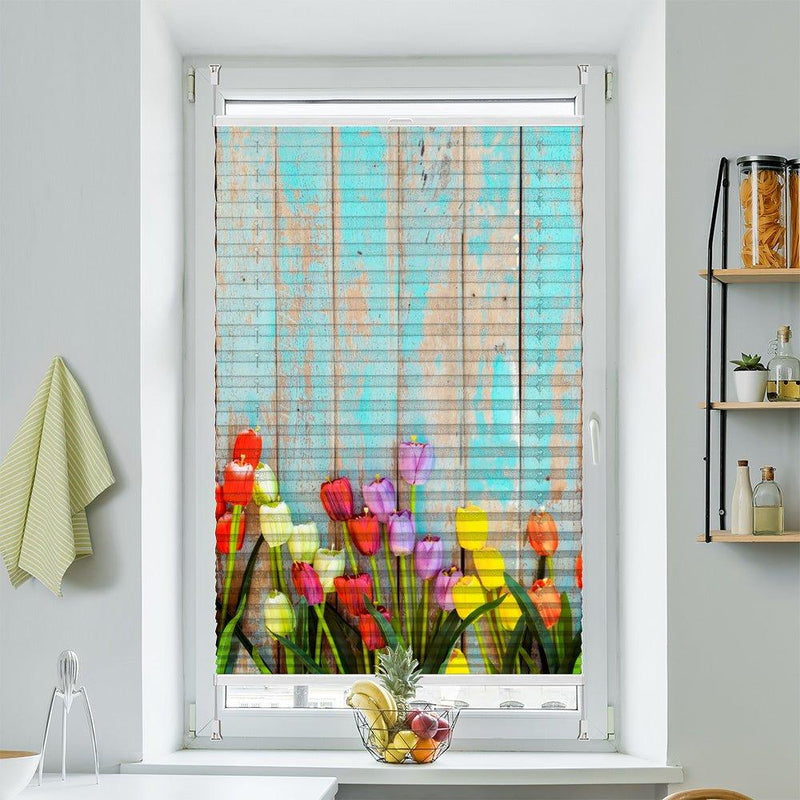 Plissee Motiv "Tulpen vintage" - La-Melle