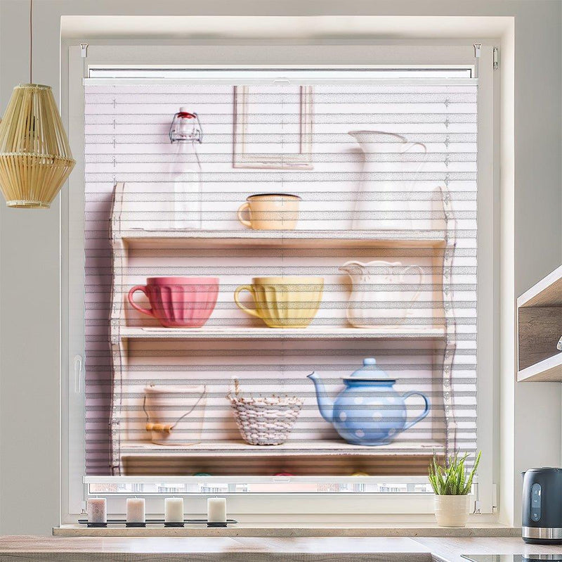 Plissee Motiv "Teekanne Regal" - La-Melle