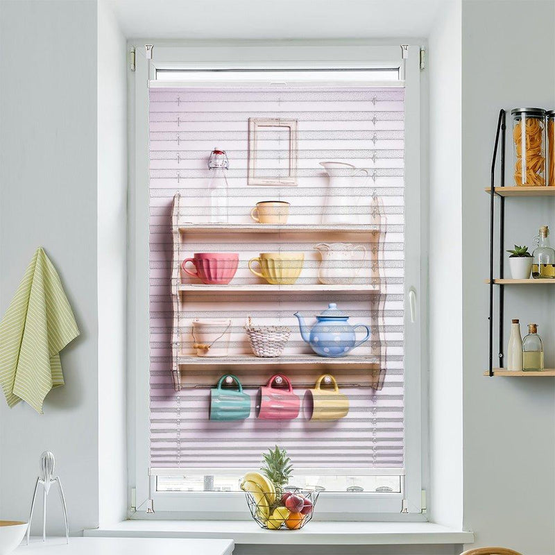 Plissee Motiv "Teekanne Regal" - La-Melle