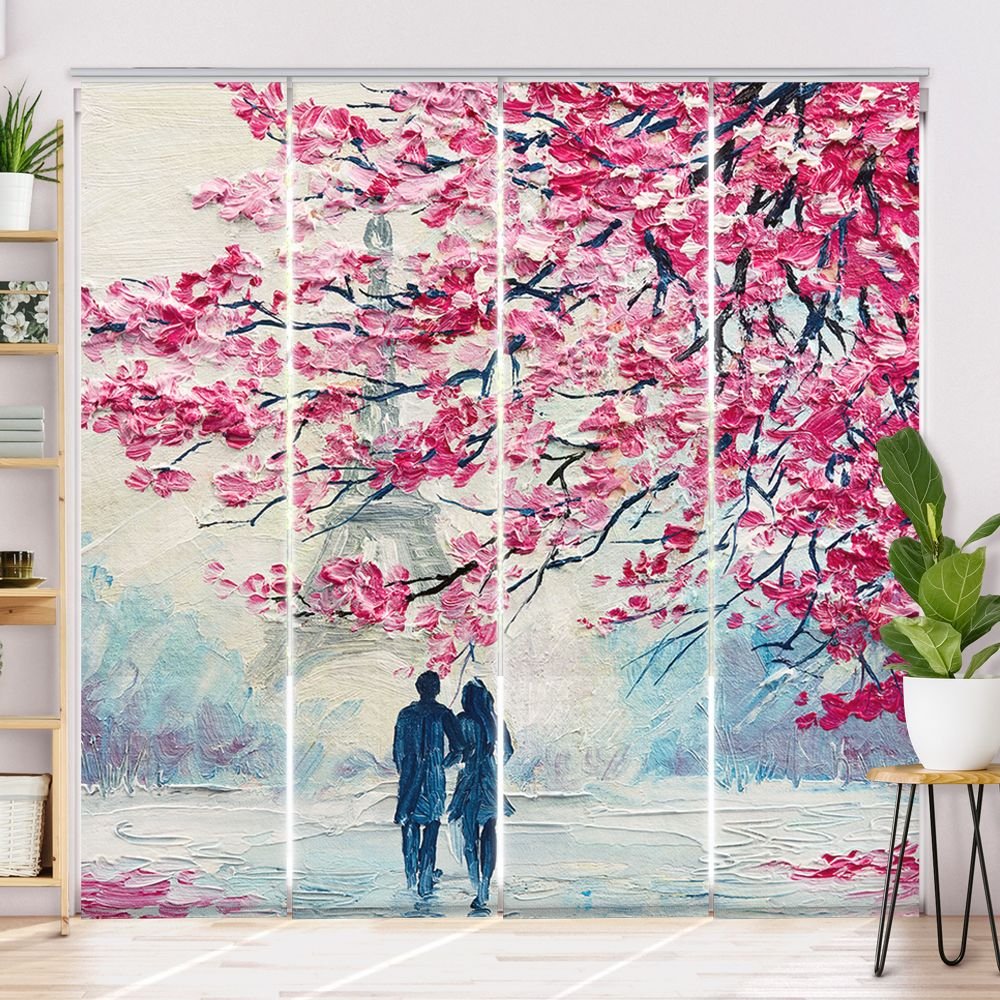 Schiebegardine Motiv 'Verliebt In Paris' - La-Melle