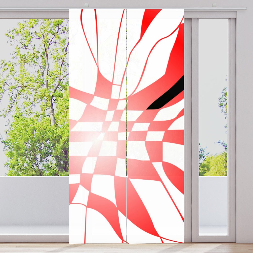 Schiebegardine Motiv "Kreuze Linien abstrakt" - La-Melle