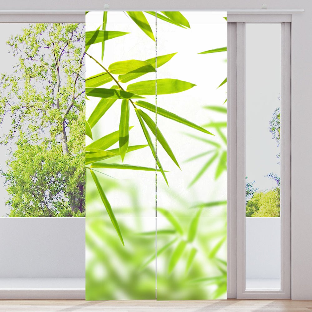 Schiebegardine Motiv "Bambus Blätterwald" - La-Melle