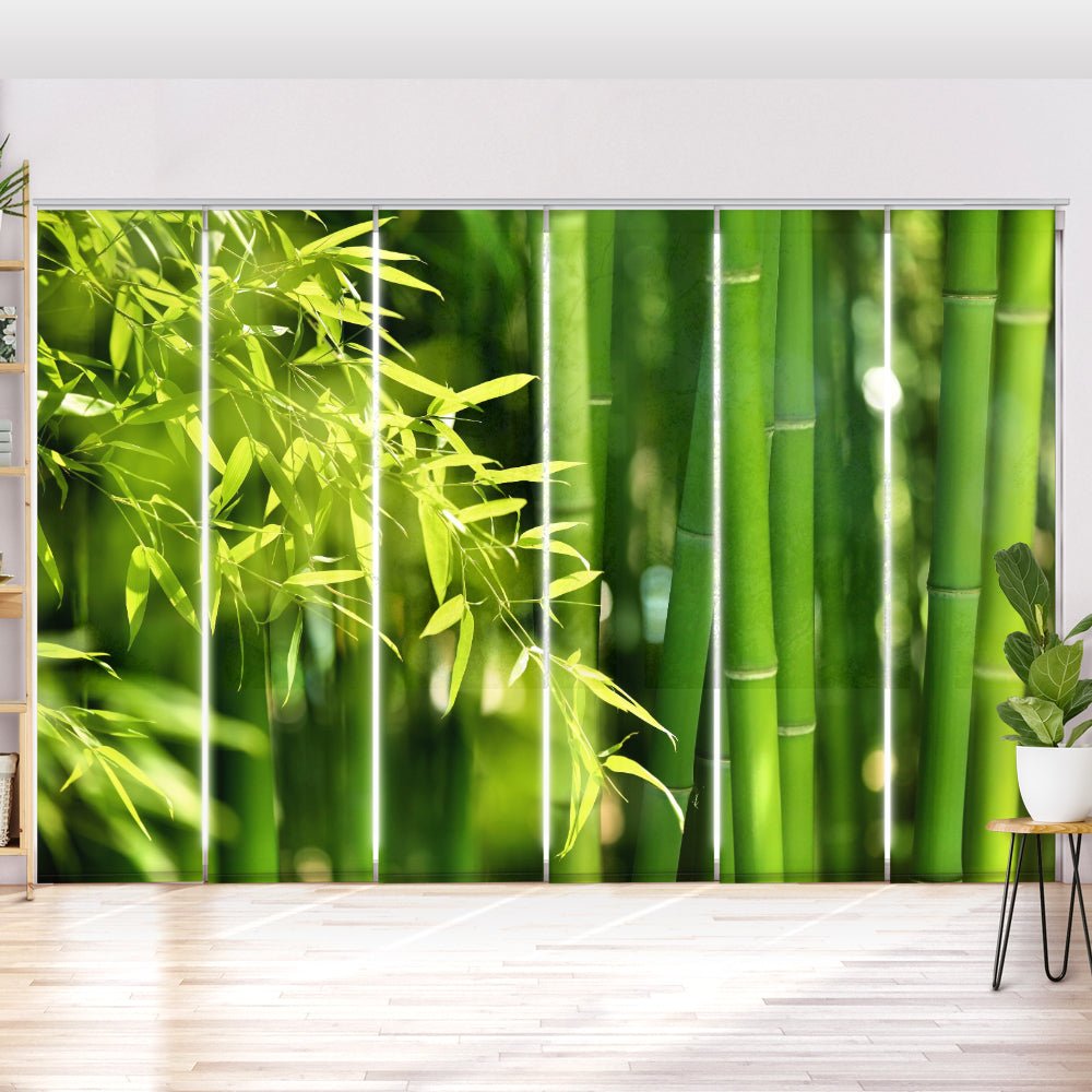 Schiebegardine Motiv "Bambus wellness spa" - La-Melle