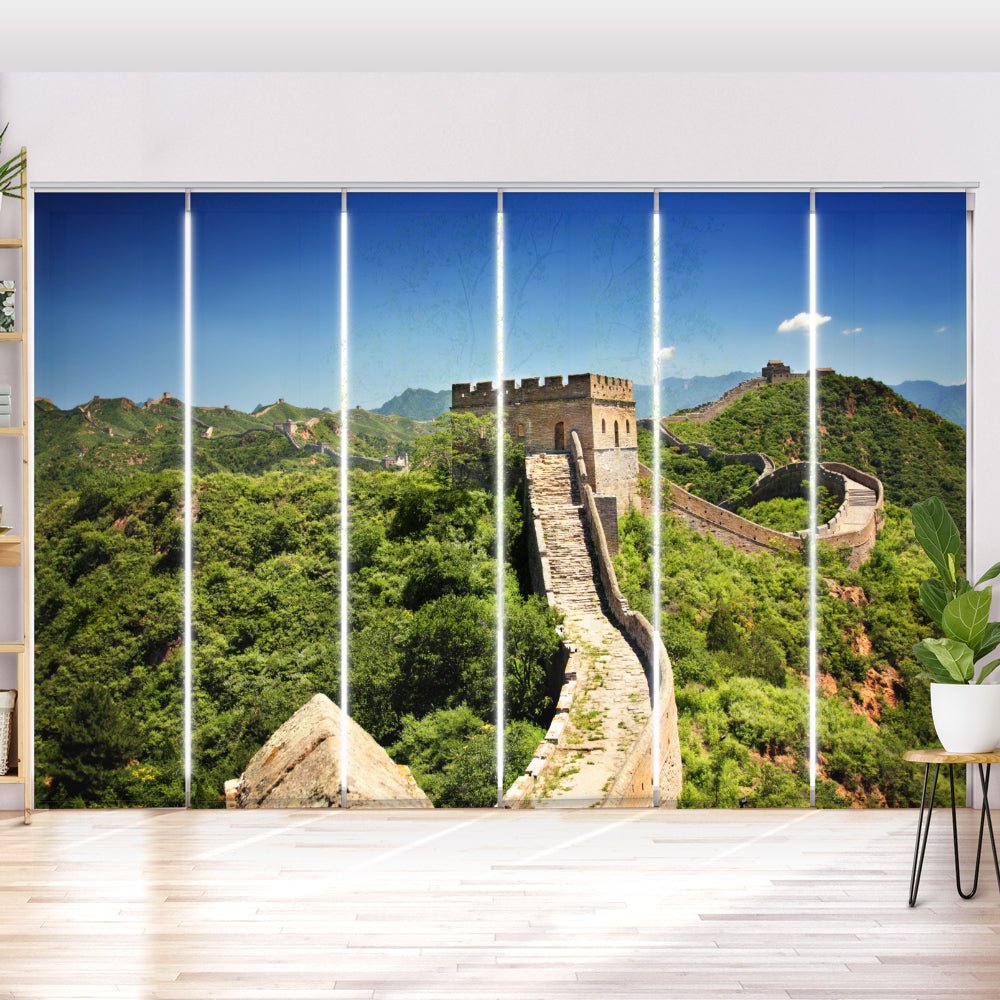 Schiebegardine Motiv "Chinesische Mauer" - La-Melle