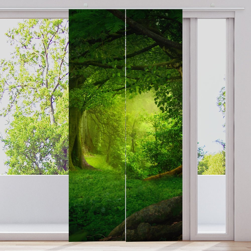 Schiebegardine Motiv "Dschungel Wald Fantasie" - La-Melle