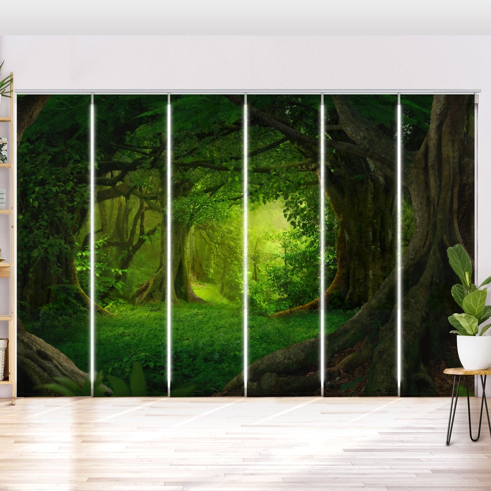 Schiebegardine Motiv "Dschungel Wald Fantasie" - La-Melle