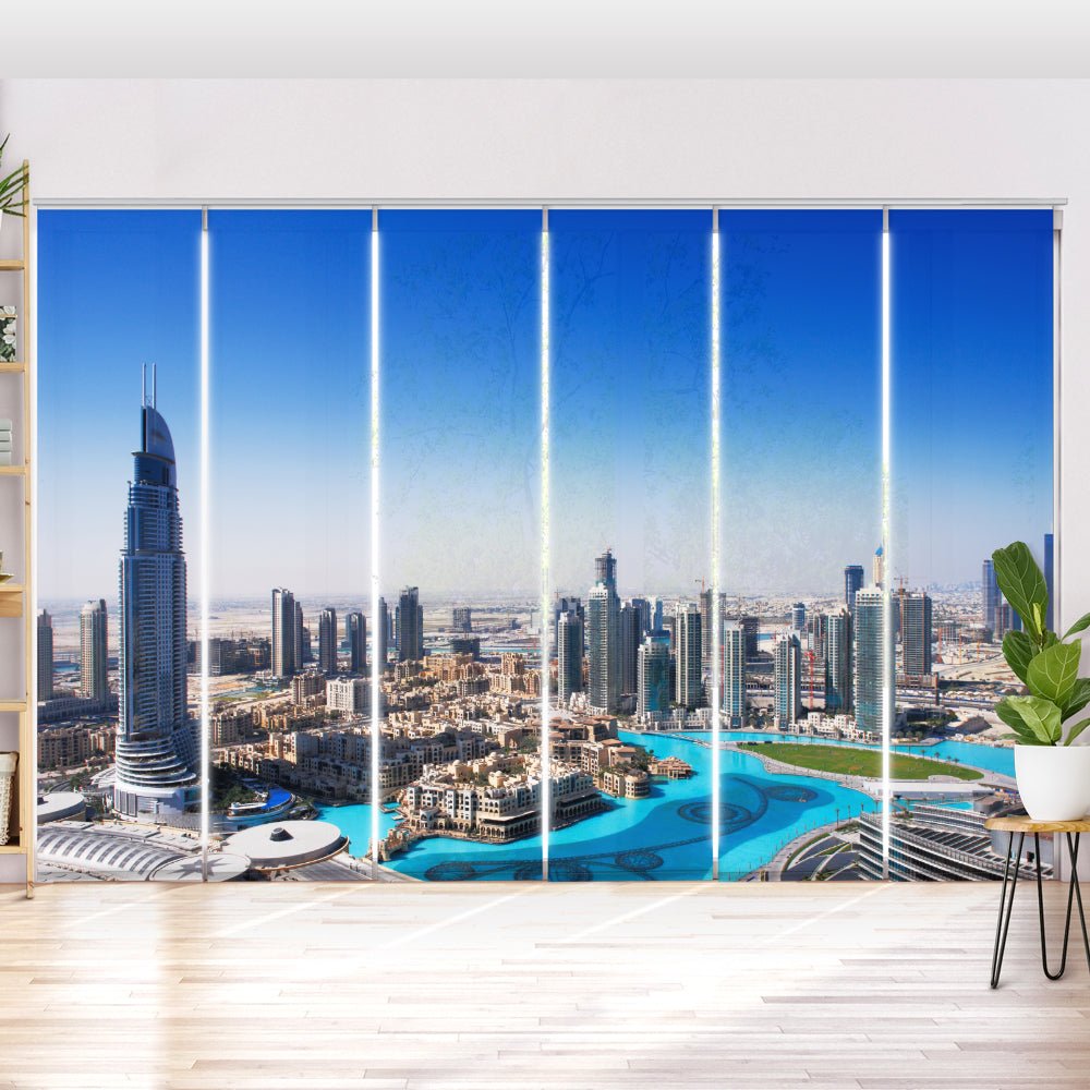 Schiebegardine Motiv "Skyline Dubai" - La-Melle