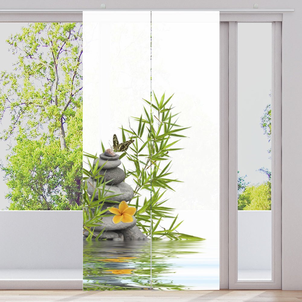 Schiebegardine Motiv "Frangipani Schmetterling" - La-Melle