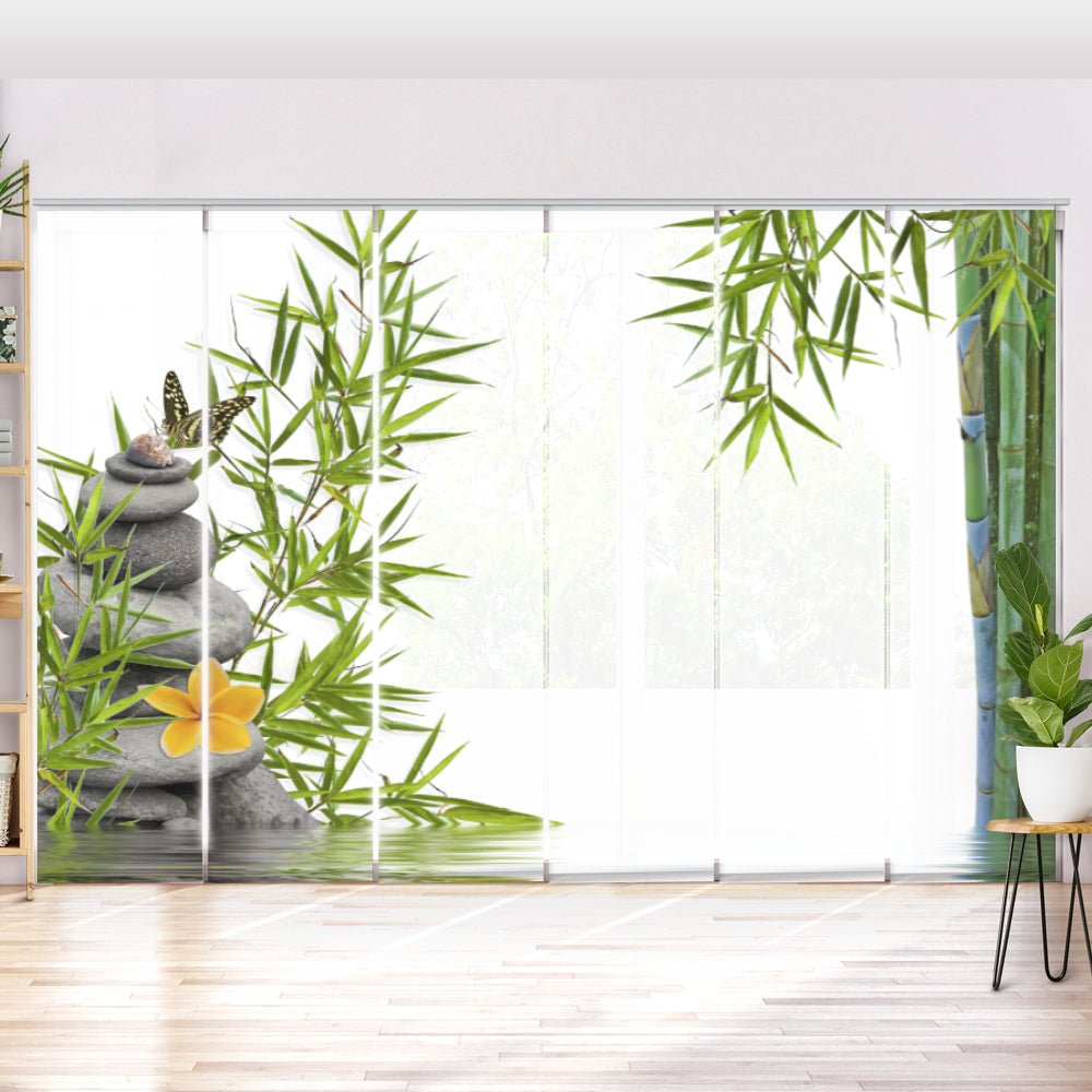 Schiebegardine Motiv "Frangipani Schmetterling" - La-Melle